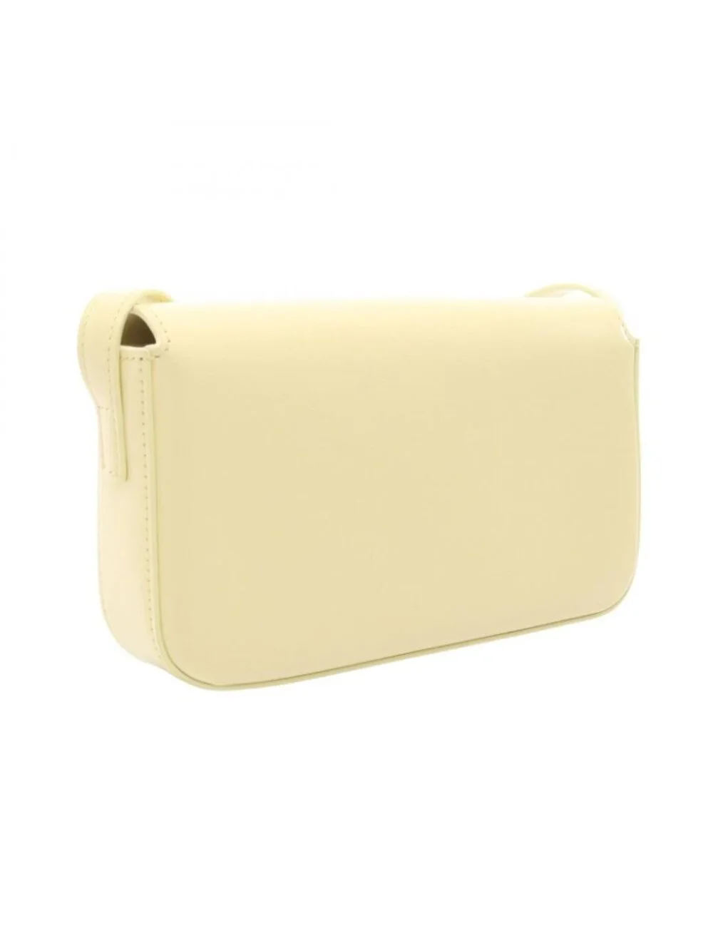Celine Shoulder Bag Triomphe Light Yellow Leather